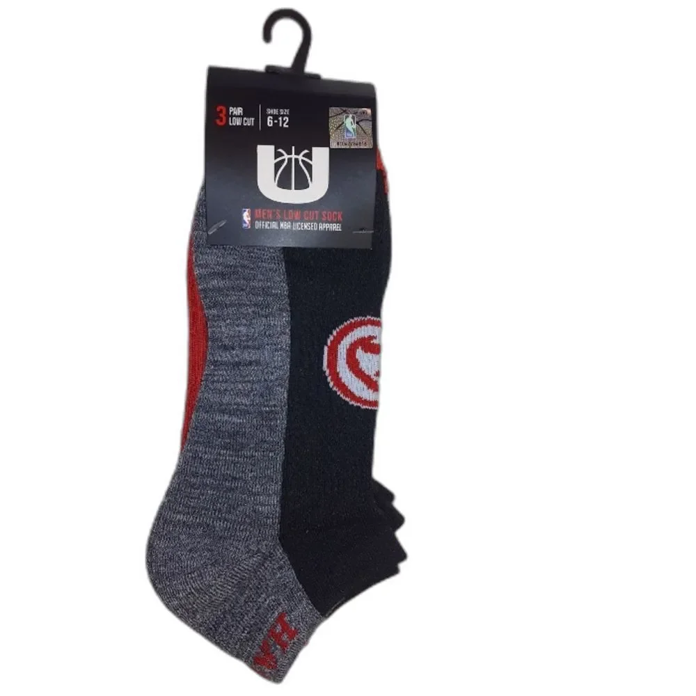 NBA Ultra 3 pack Low Cut Atlanta Hawks Socks NWT